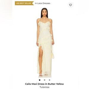 Tularosa Caila Maxi Dress in Butter Yellow